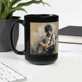 Fretboard Finesse Black Glossy Mug - Beyond T-shirts